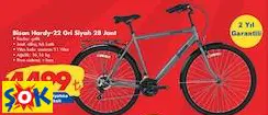 BİSAN HARDY-22 GRİ SİYAH 28 JANT BİSİKLET BİSAN HARDY-22 GRİ SİYAH 28 JANT BİSİKLET